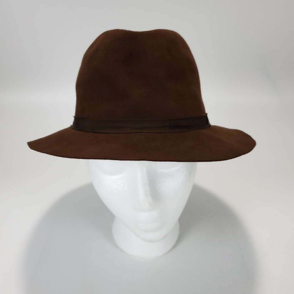 Vintage Eddie Bauer Christys' Of London Sable Brown Felt Trilby Hat